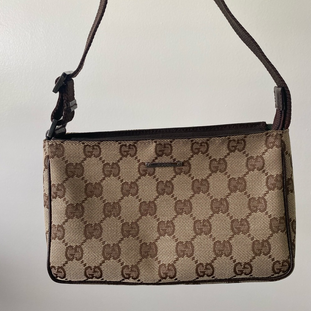 Authentic Mini Gucci Canvas Vintage Bag